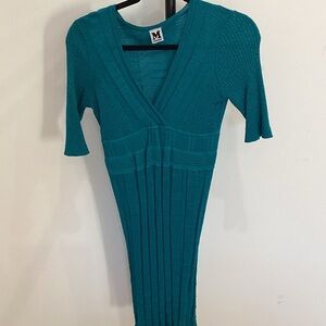 Missoni Turquoise Knit Midi Dress